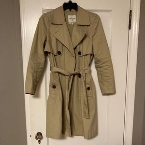 Madewell tan trench coat